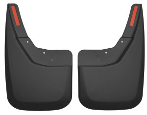 Chevrolet Silverado 1500 Mud Guards - Rear - Husky Liners - Custom FormFit Design - Black - 2014